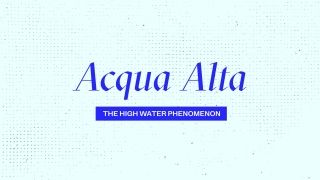 “Venice Tourism Friendly City”. Un video per insegnare ‘how to acqua alta’ ai visitatori della città più bella del mondo.