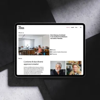 Nuovo sito web per lo studio d’architettura Gris+Dainese