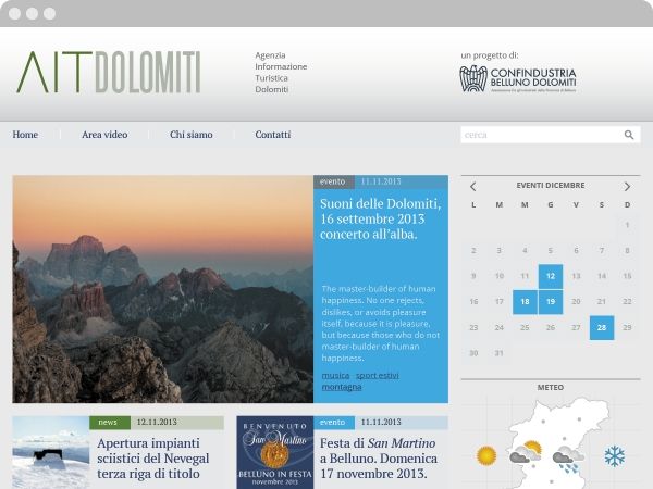 Branding e magazine online per la testata di turismo territoriale AIT Dolomiti