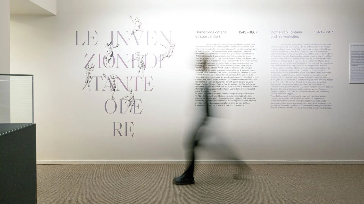 Identit&agrave;, allestimento e interaction per la mostra sull&rsquo;architetto Domenico Fontana a cura dell&rsquo;Archivio del Moderno in Svizzera