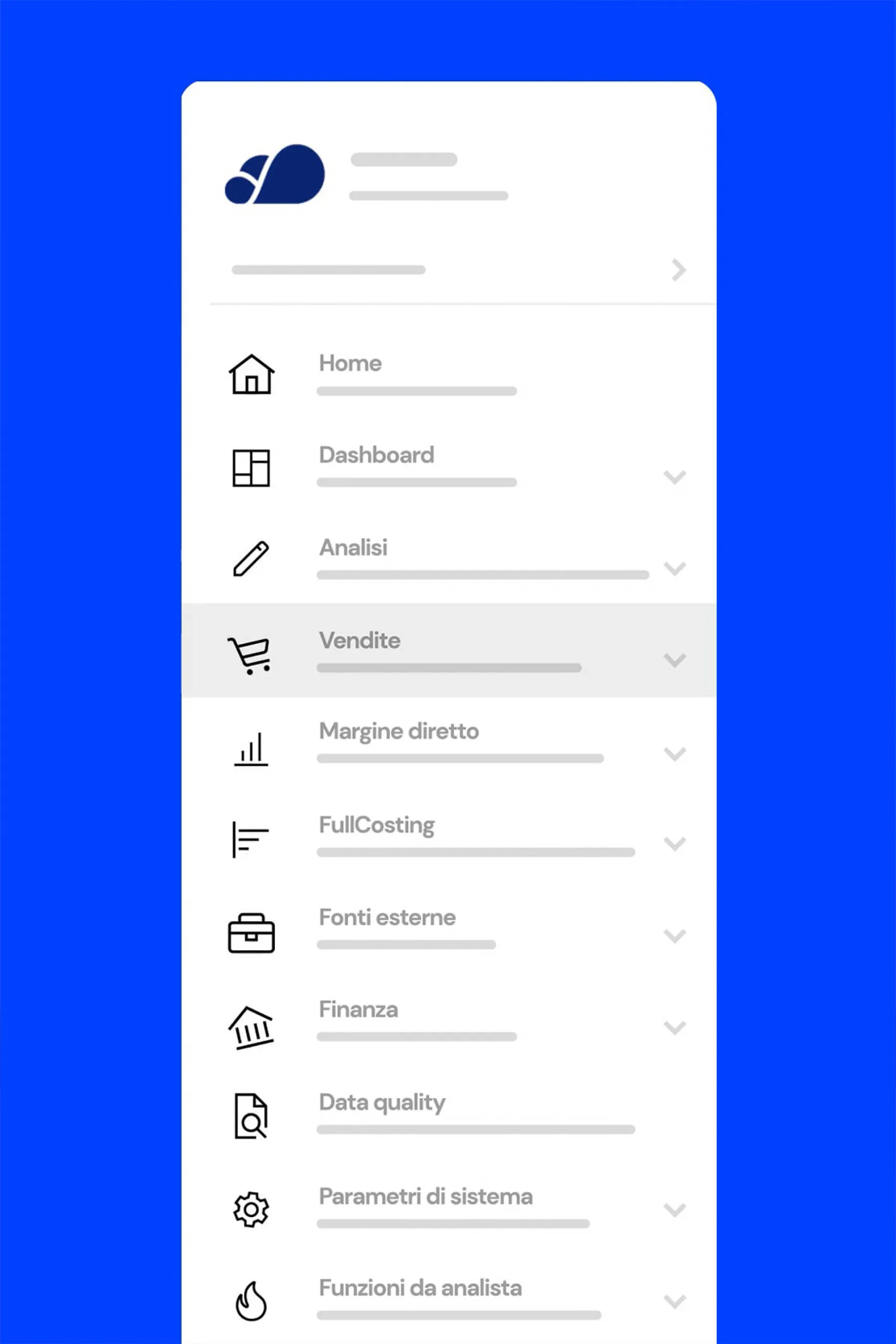 Identit&agrave; visiva e strumenti di comunicazione per un potente software gestionale.